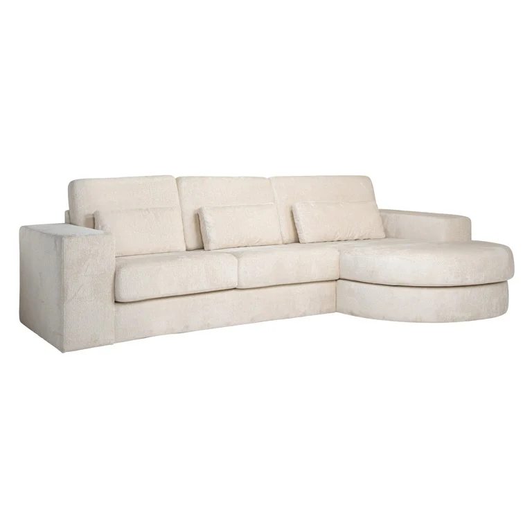 Richmond Interiors loungebank Felix 2,5 zits + lounge rond rechts wit
