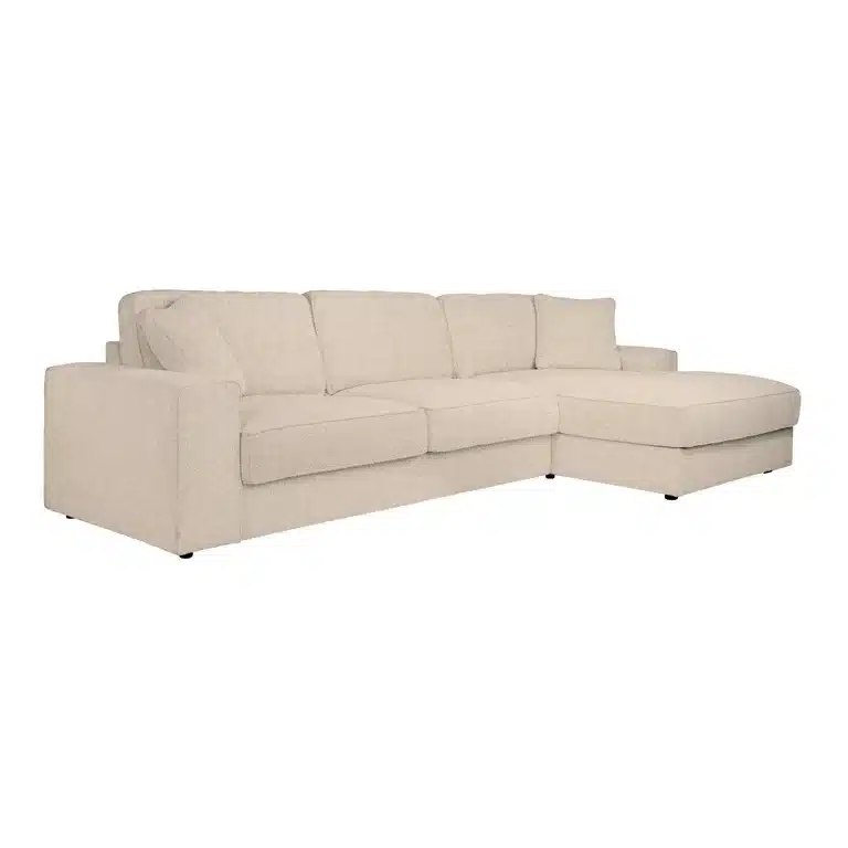 Richmond Interiors loungebank Santos  2,5 zits + lounge rechts beige