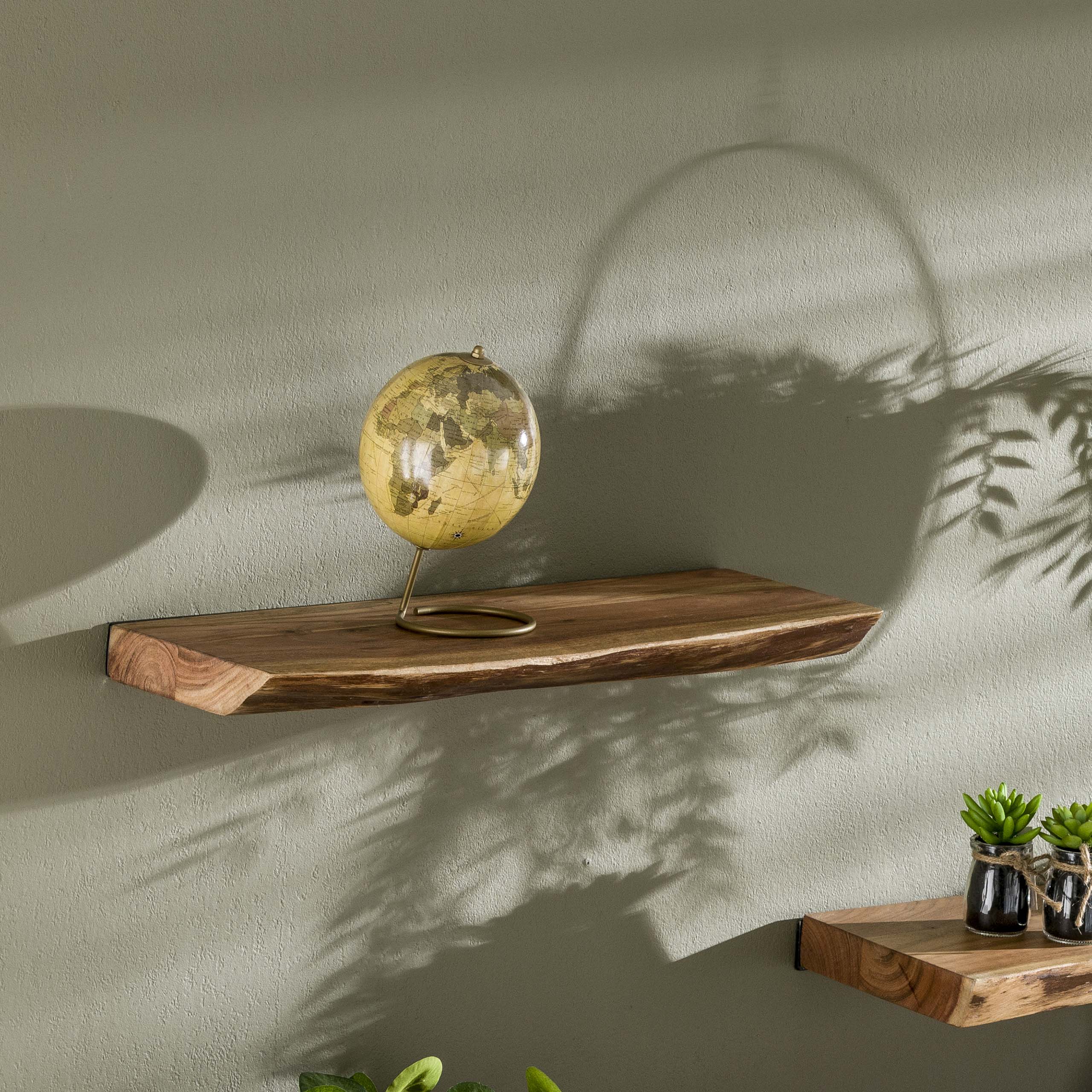 Wandplank Edge 60cm / Massief acacia