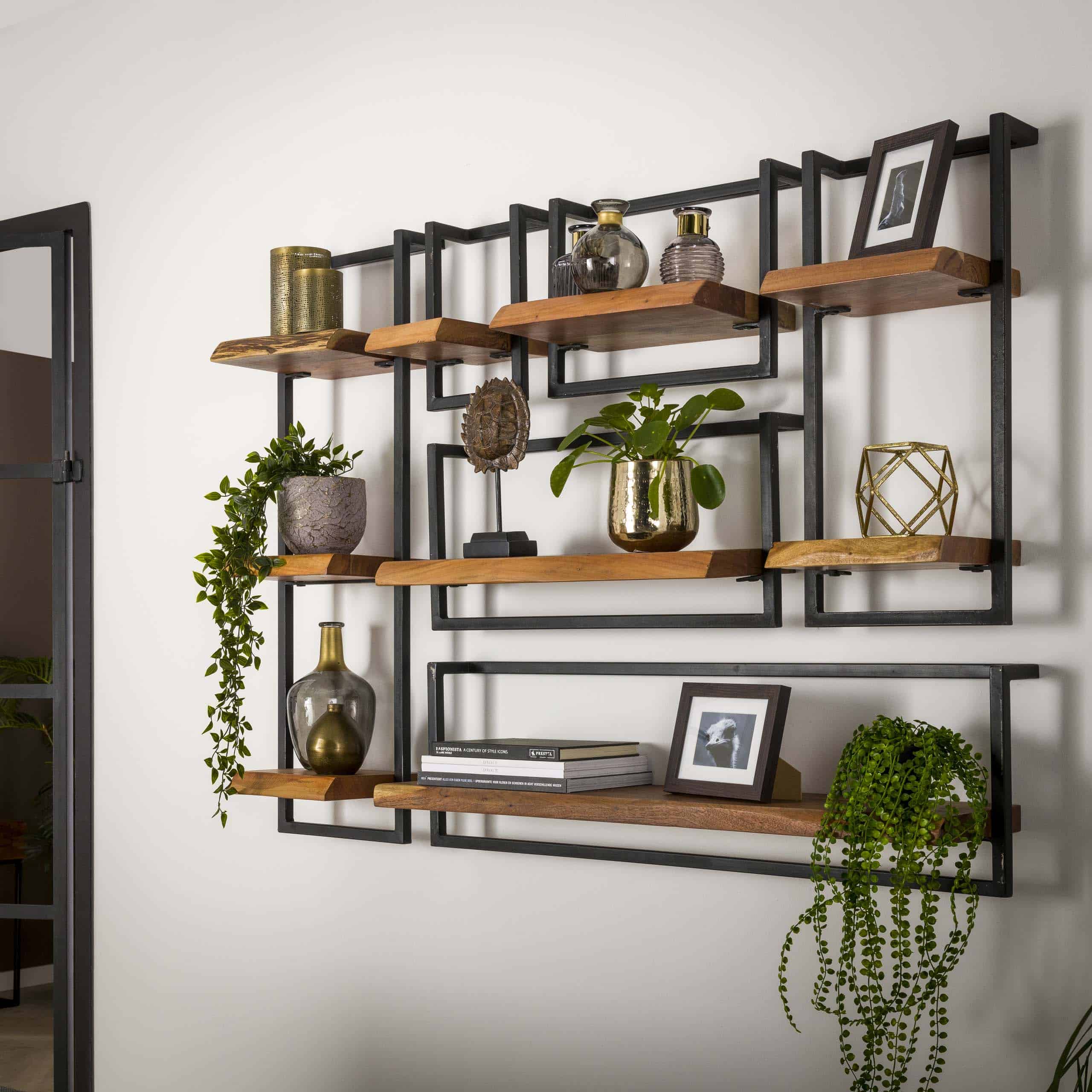 Wandplank Edge Frame 20cm / Massief acacia