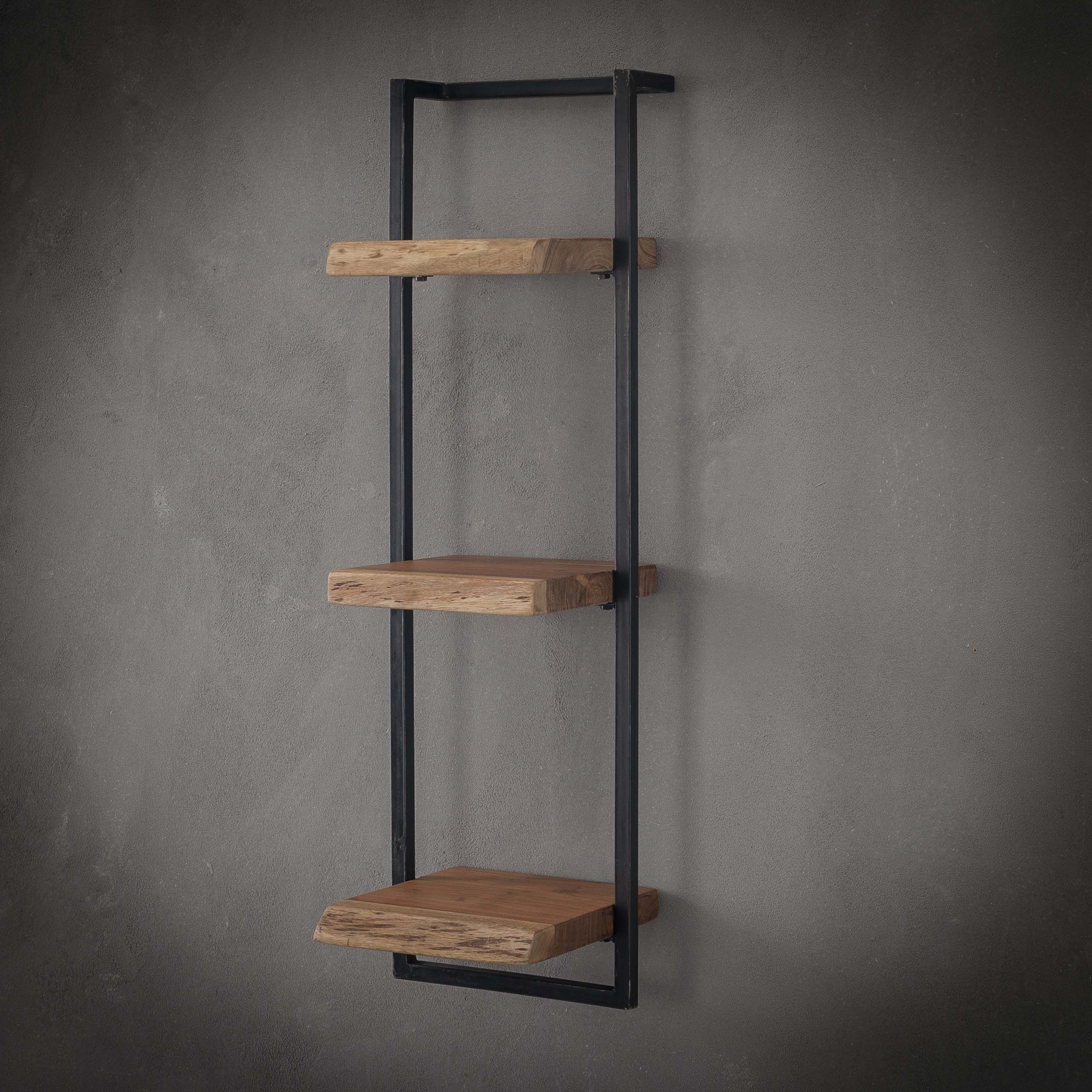 Wandplank Edge Frame 30x100cm hoog / Massief acacia