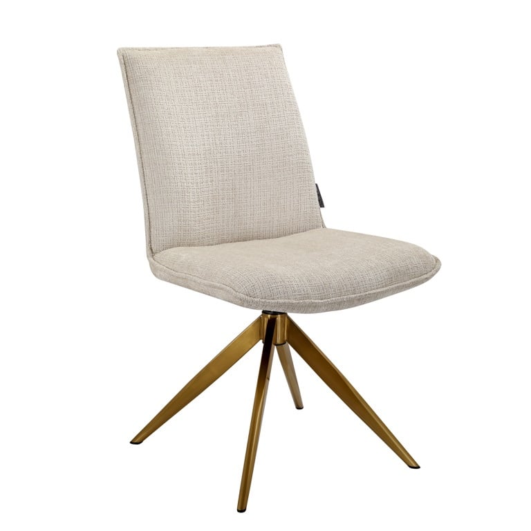Richmond Interiors eetkamerstoel Dakota draaibaar beige