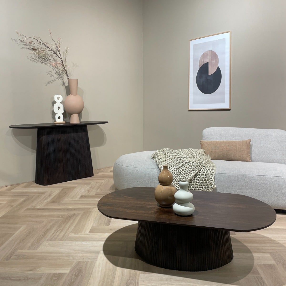 Livingfurn salontafel Salvator Walnut Oval 120