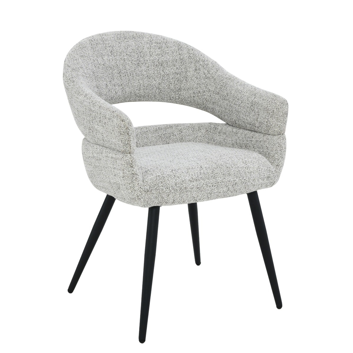 Livingfurn eetkamerstoel Megan Bisque met arm Oasis