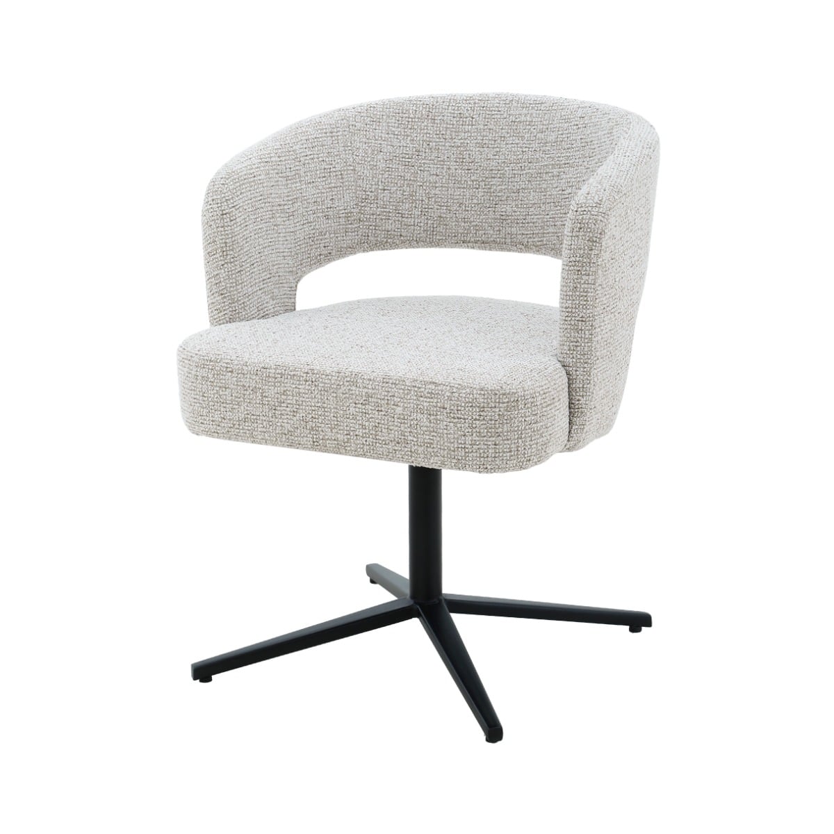 Livingfurn eetkamerstoel Isabel draaibaar beige