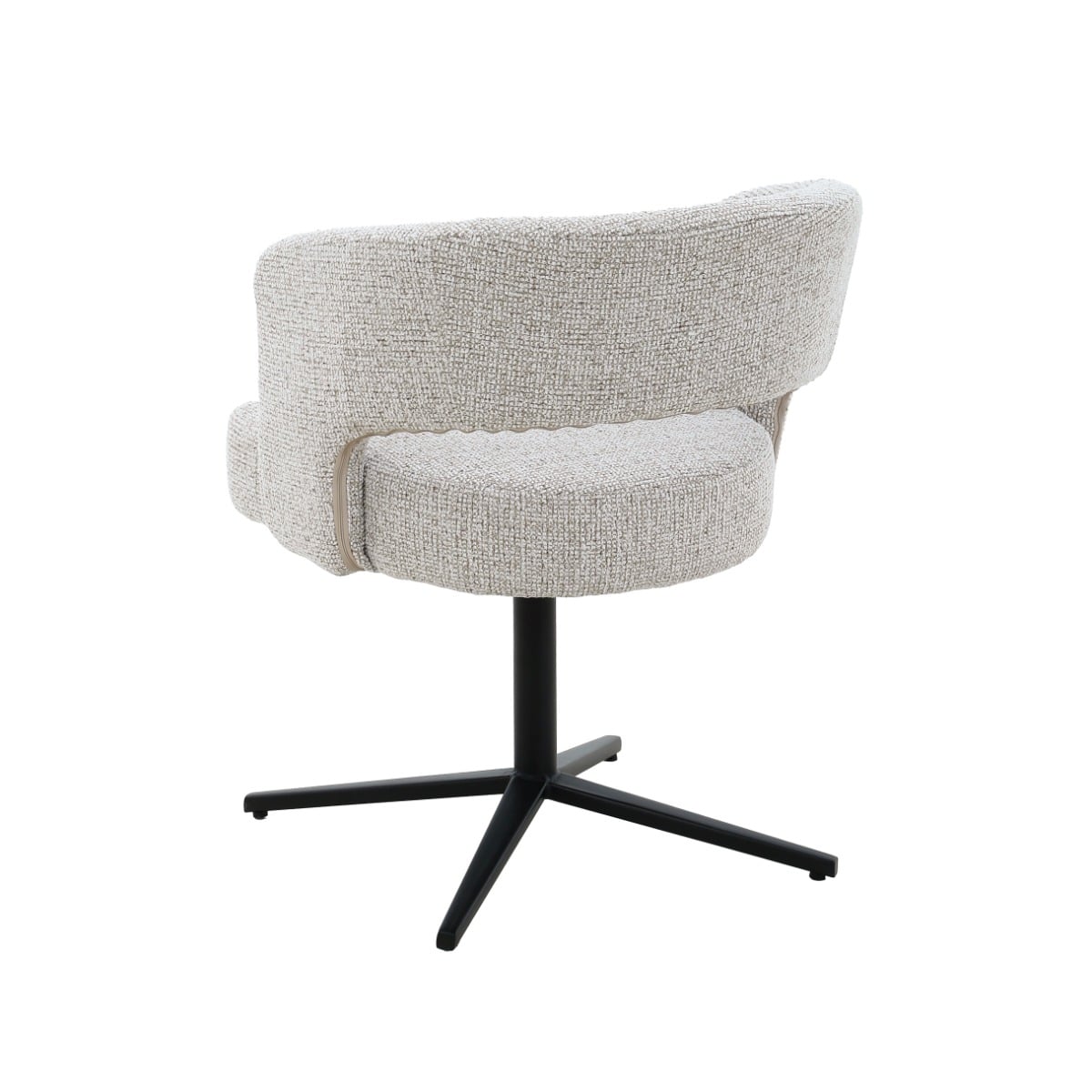 Livingfurn eetkamerstoel Isabel draaibaar beige
