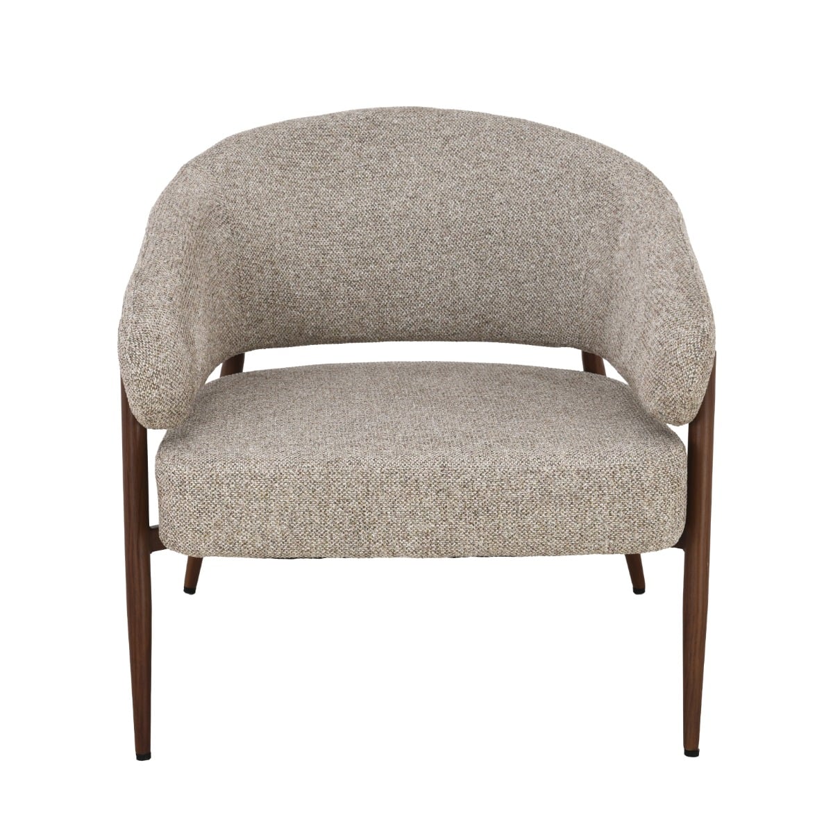 Livingfurn fauteuil Dilan Hush met arm walnut