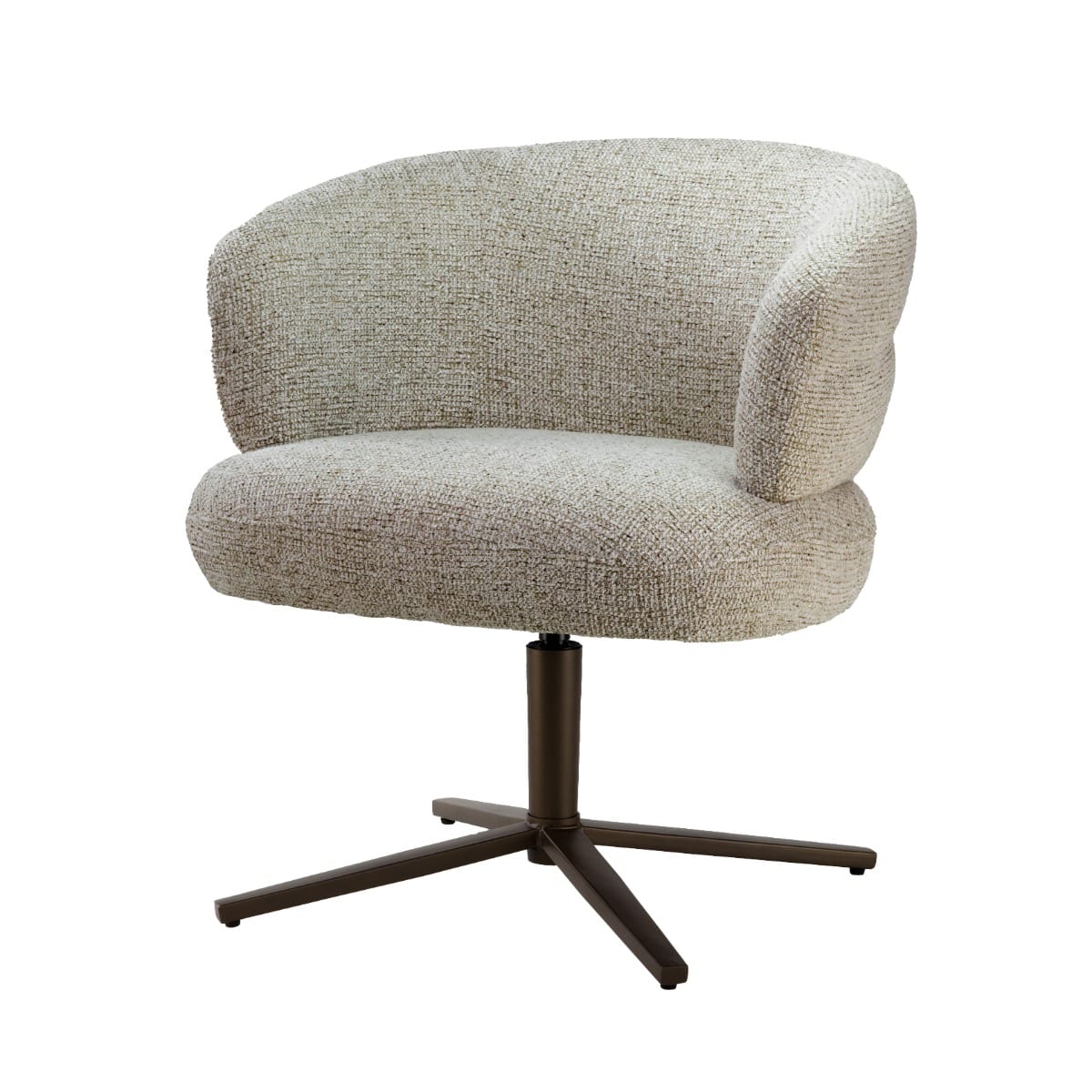 Livingfurn eetkamerstoel Blake draaibaar beige