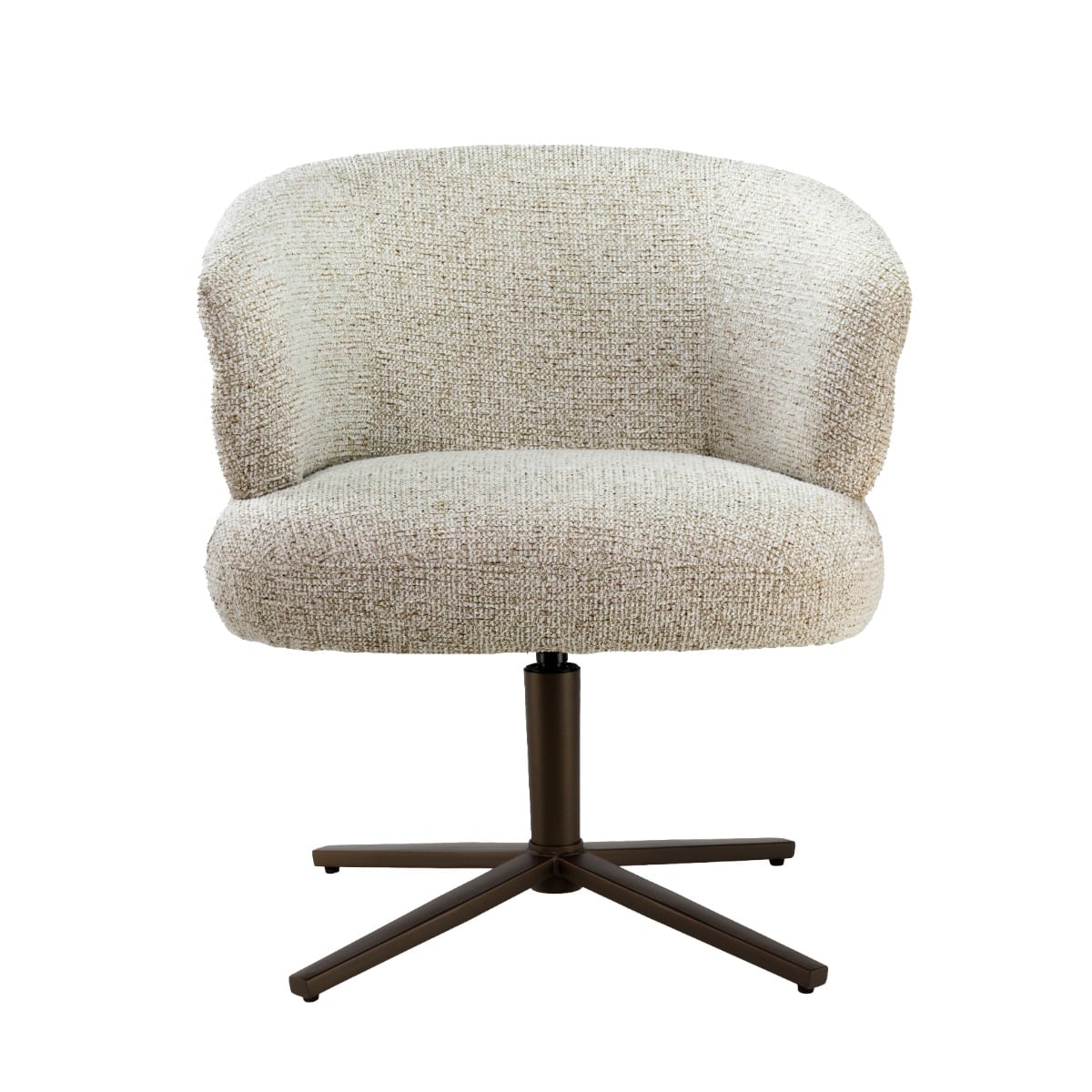 Livingfurn eetkamerstoel Blake draaibaar beige