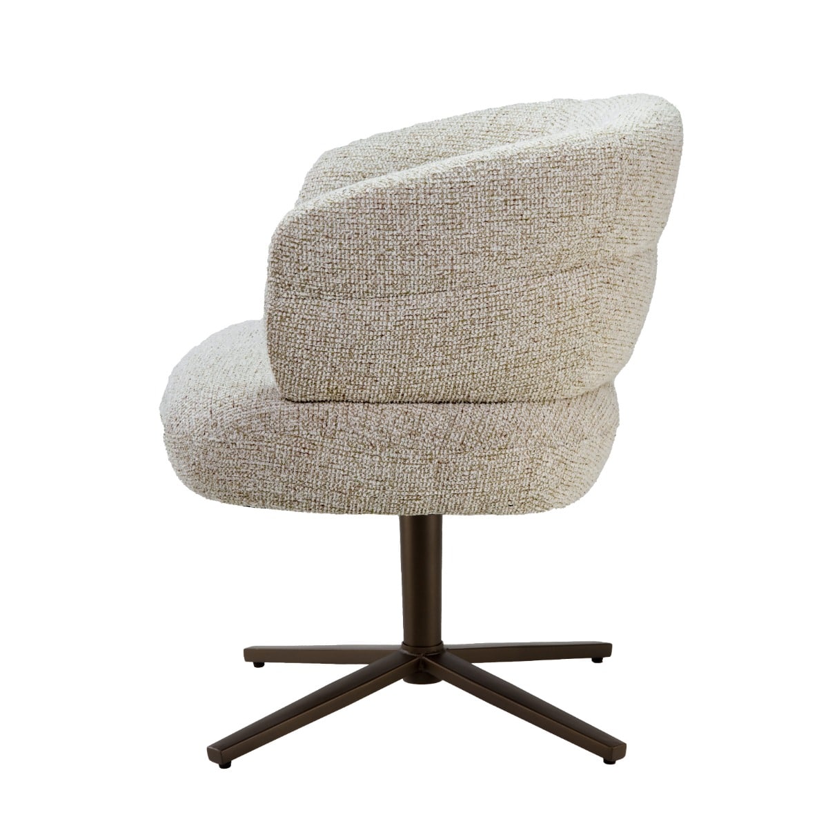 Livingfurn eetkamerstoel Blake draaibaar beige