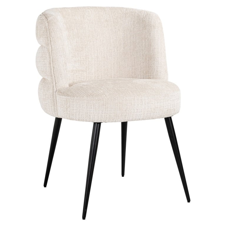 Richmond Interiors eetkamerstoel Stella taupe beige