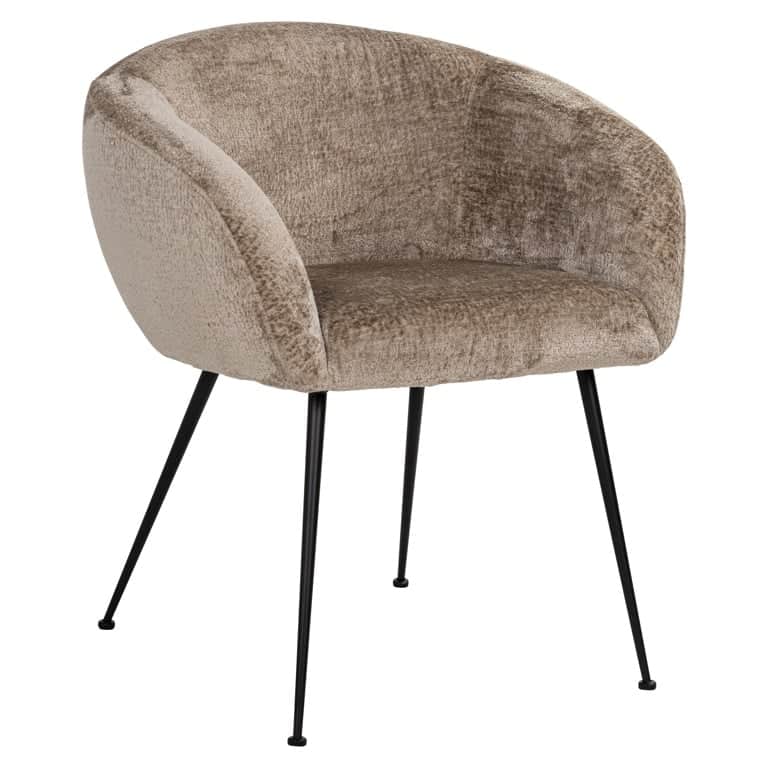 Richmond Interiors eetkamerstoel Ruby met arm taupe