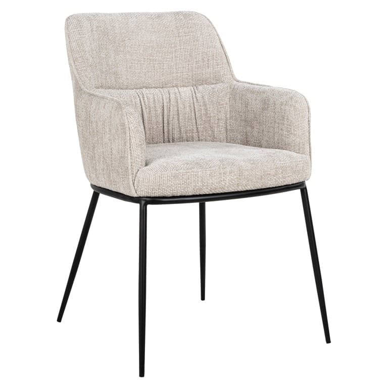 Richmond Interiors eetkamerstoel Bella met arm naturel
