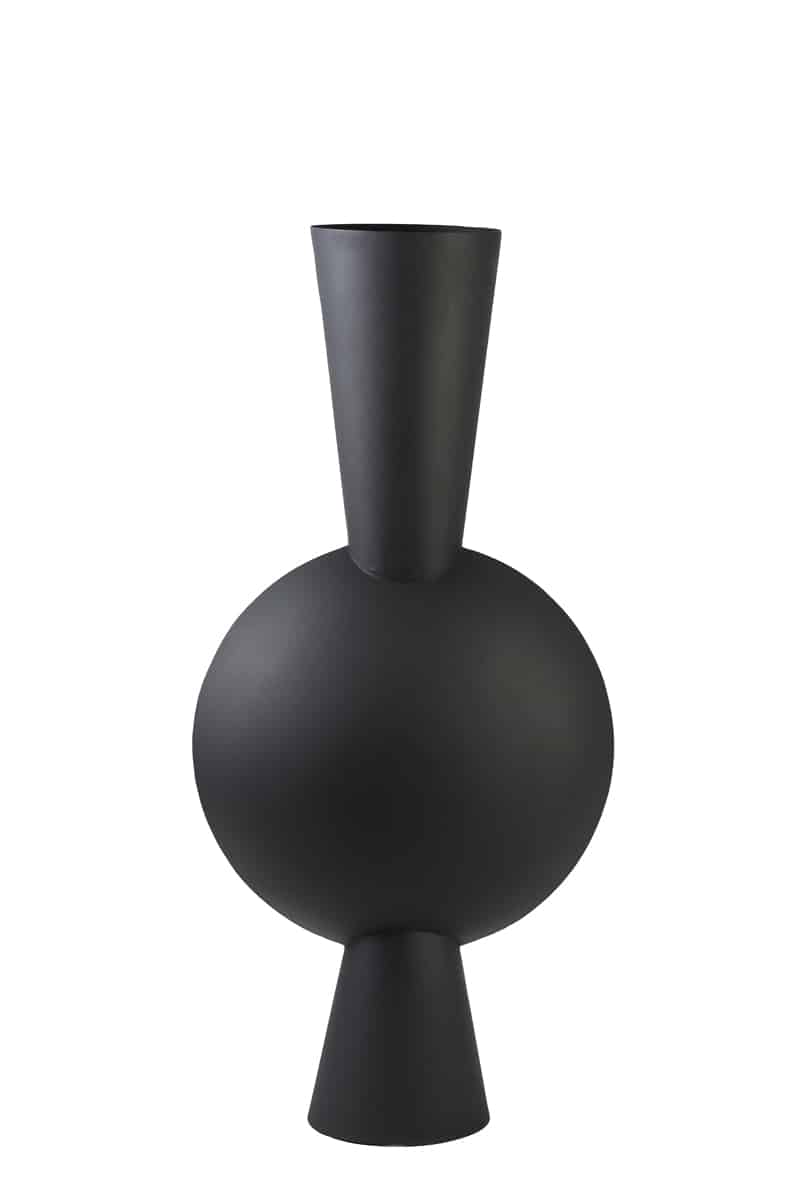Light & Living vaas 48x21x98,5 cm Kavandu mat zwart