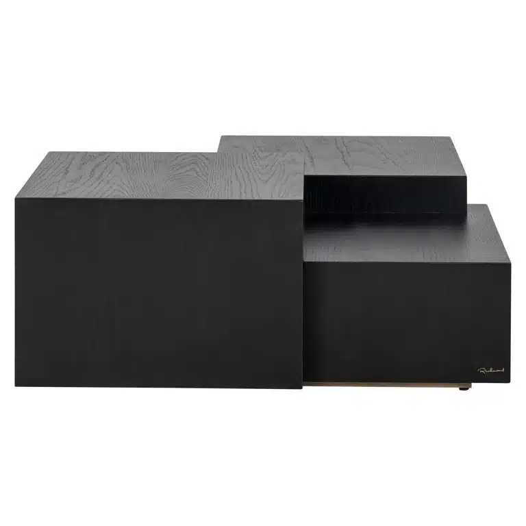 Richmond Interiors salontafel Lennox donkerbruin 100x100x39 cm eiken