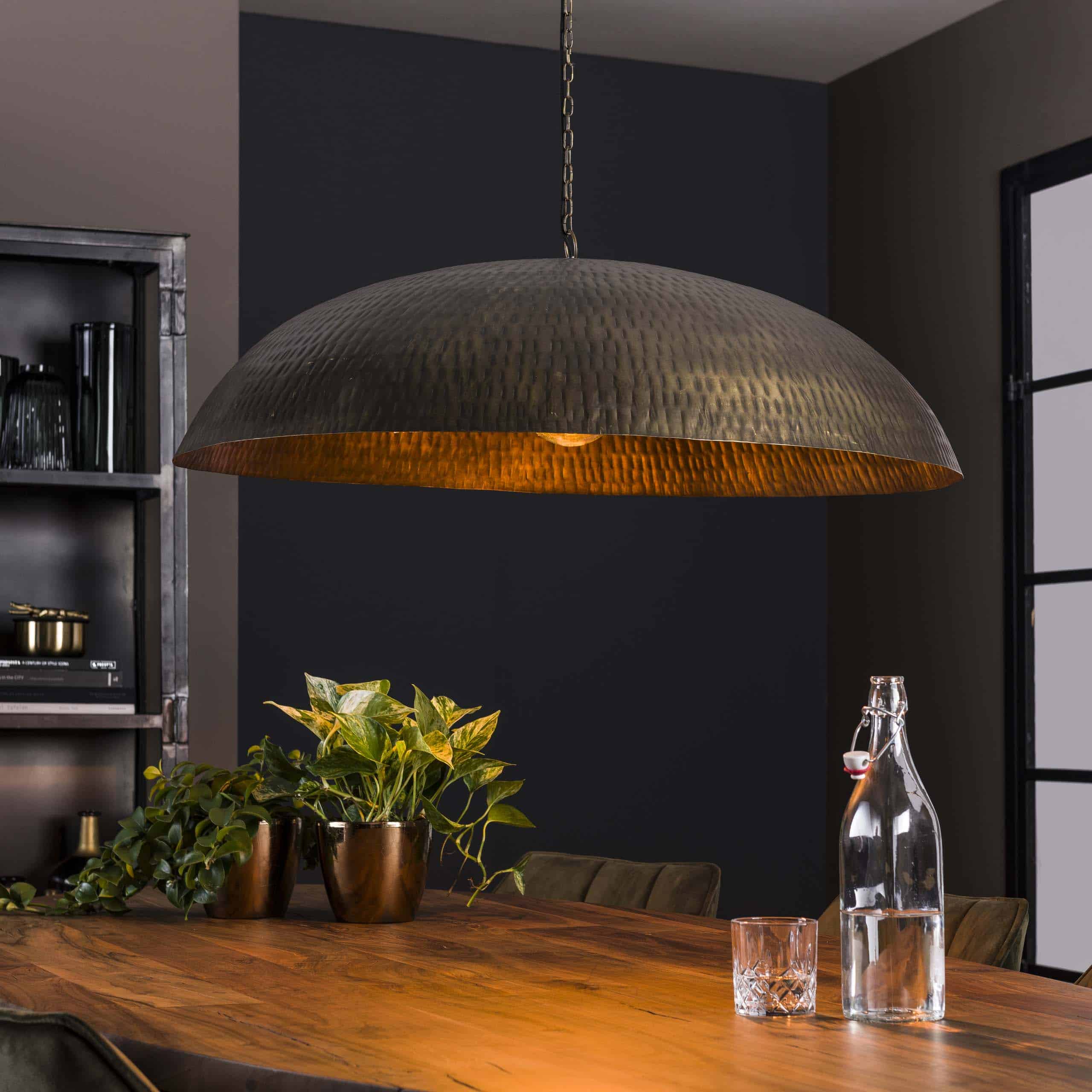 Hanglamp Cupola 1-lichts Ø90cm / Antiek brons
