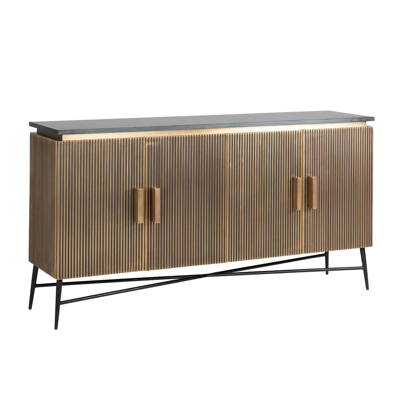 Richmond Interiors dressoir Ironville 160x40x86 cm marmer