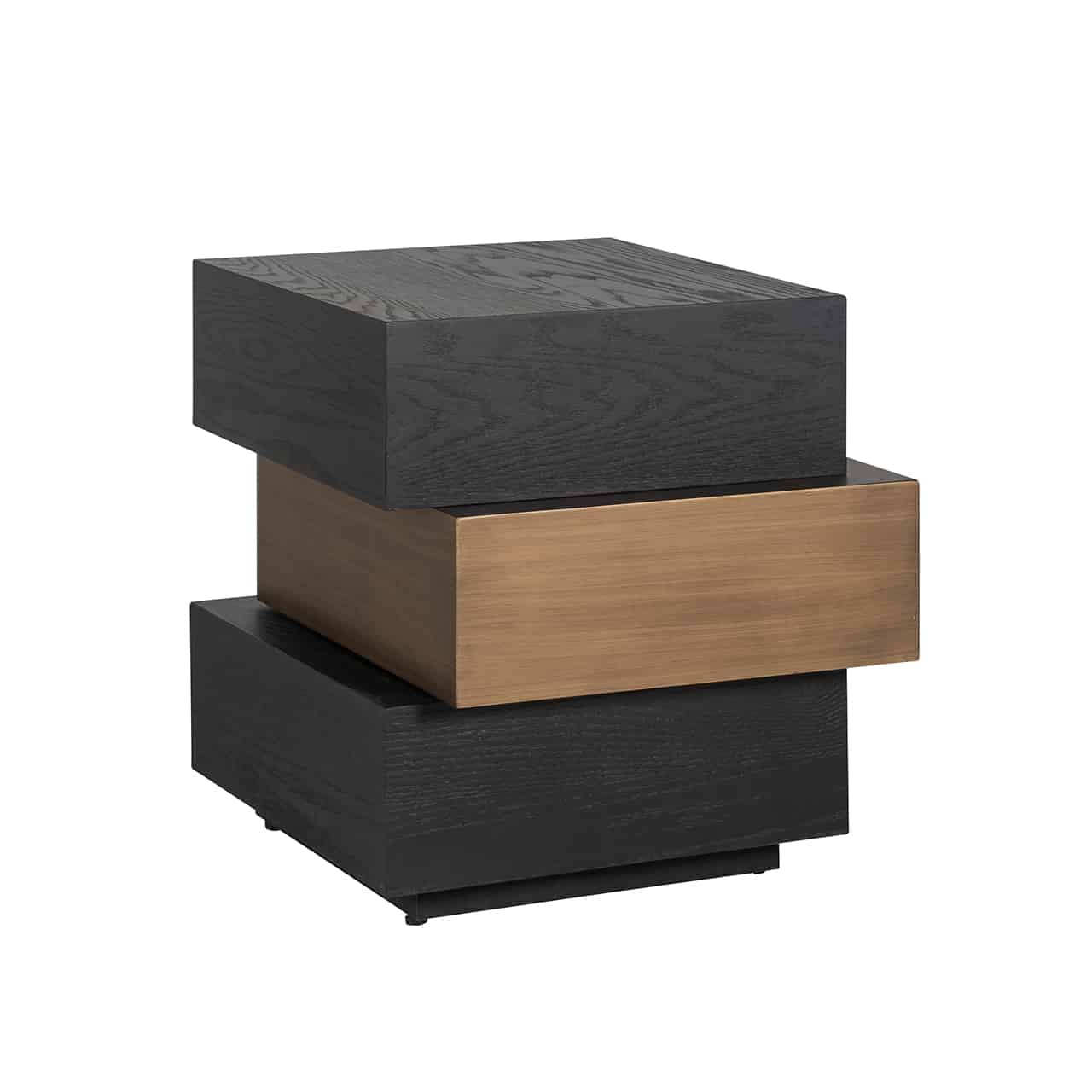Richmond Interiors bijzettafel Cambon 57,5x52,5x55 cm eiken