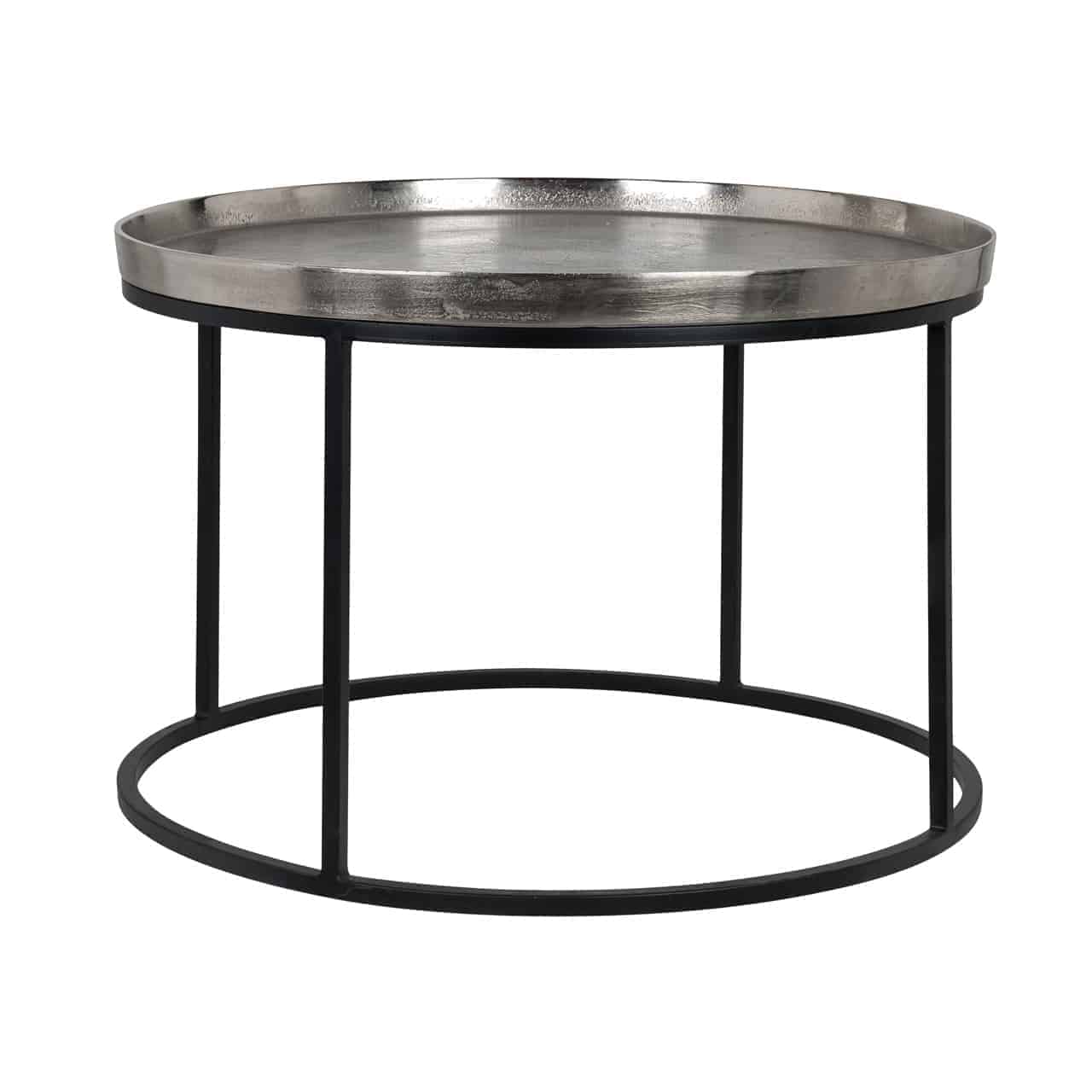 Richmond Interiors salontafel Lyam 70x70x45 cm aluminium