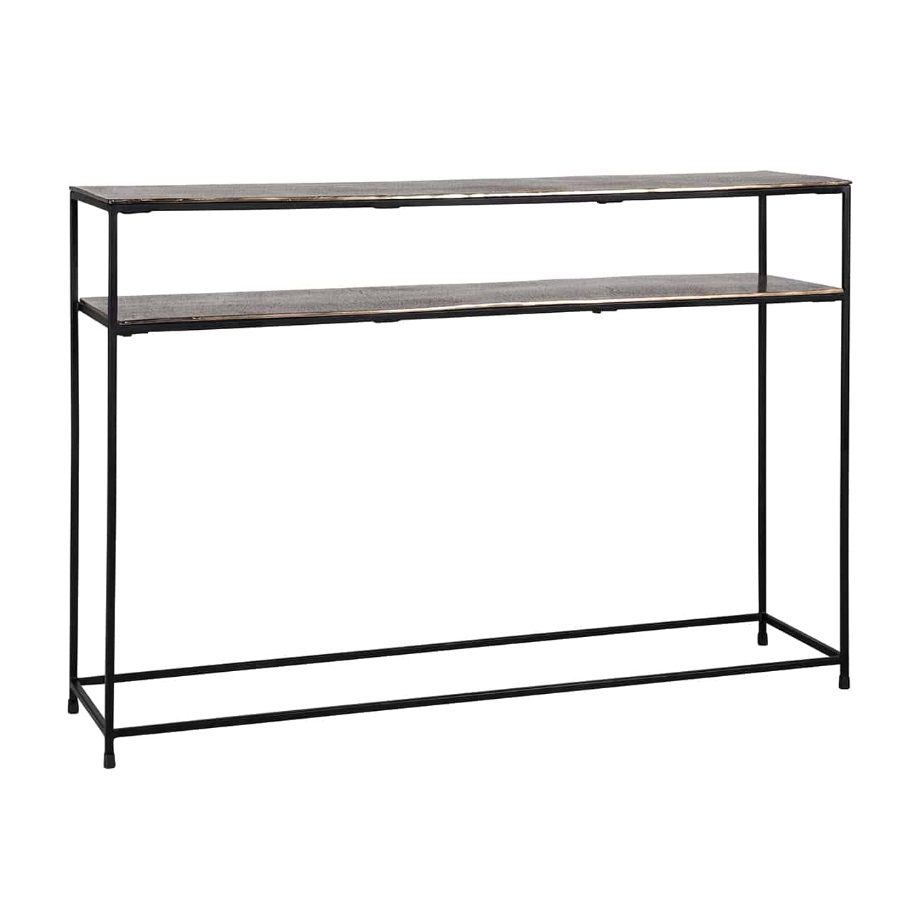 Richmond Interiors wandtafel Chandon met plank 119x30x80,5 cm aluminium