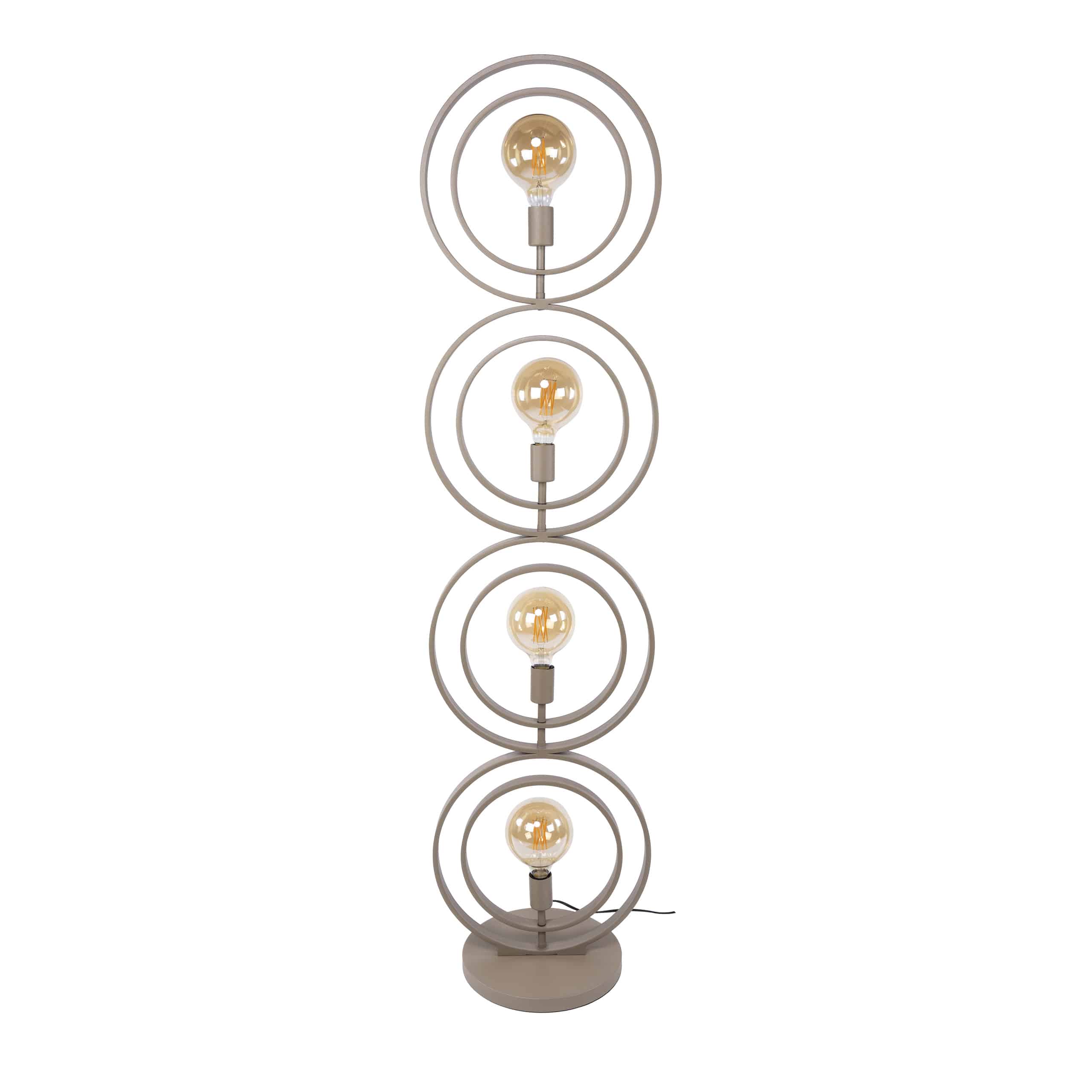 Vloerlamp Turn Around 4-lichts / Beige