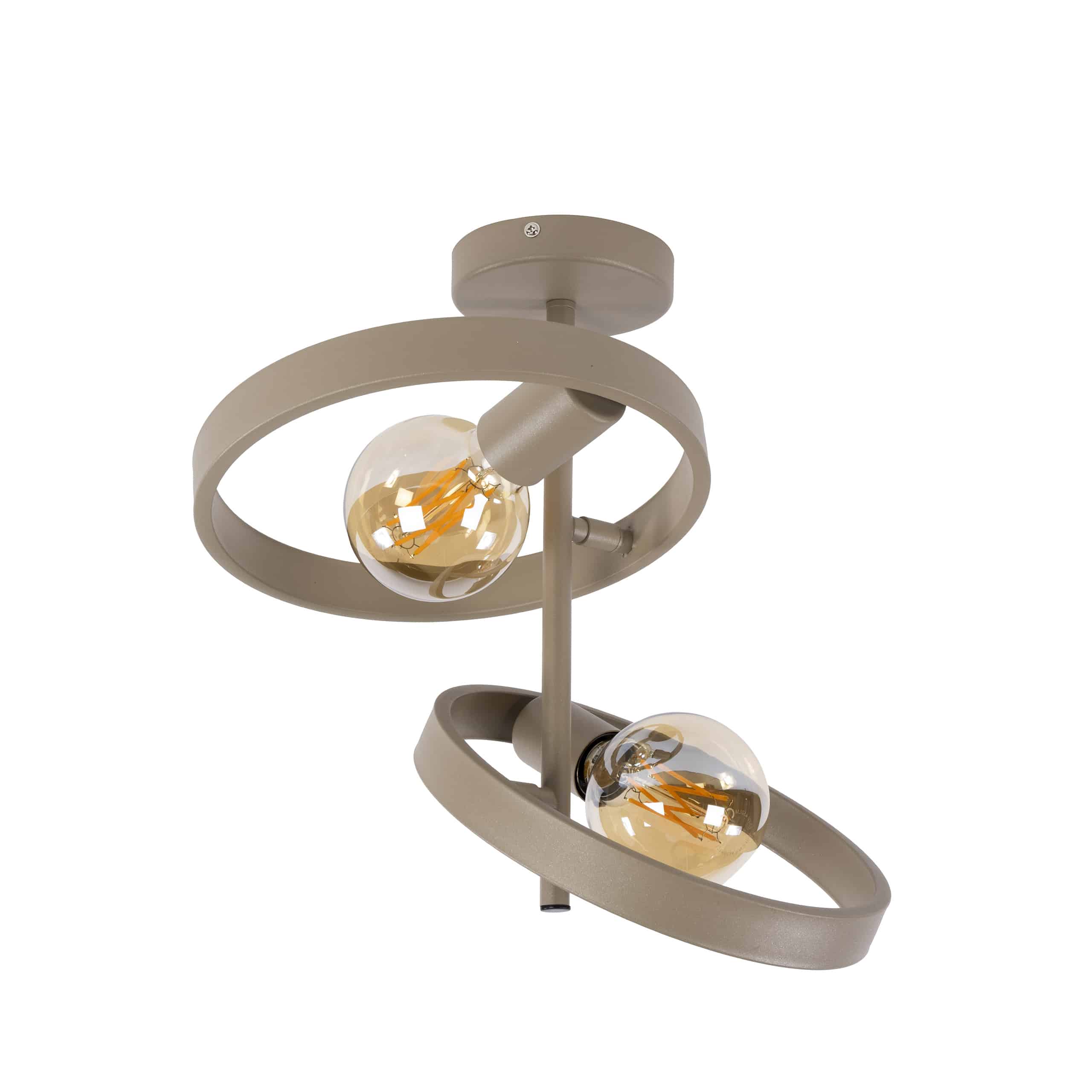 Plafondlamp Hover 2-lichts / Beige