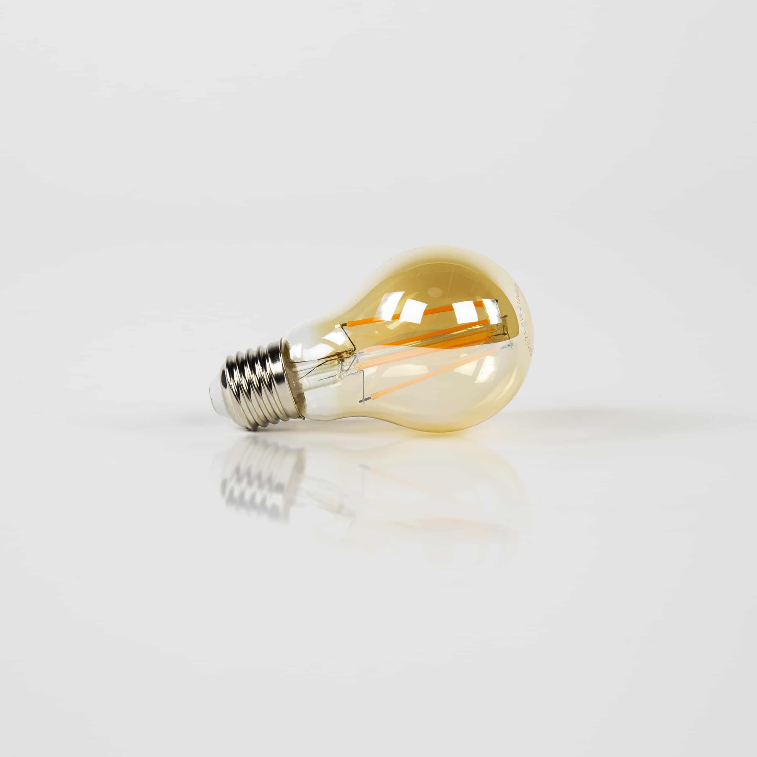 Lichtbron LED [A60] filament peer / Amber glas