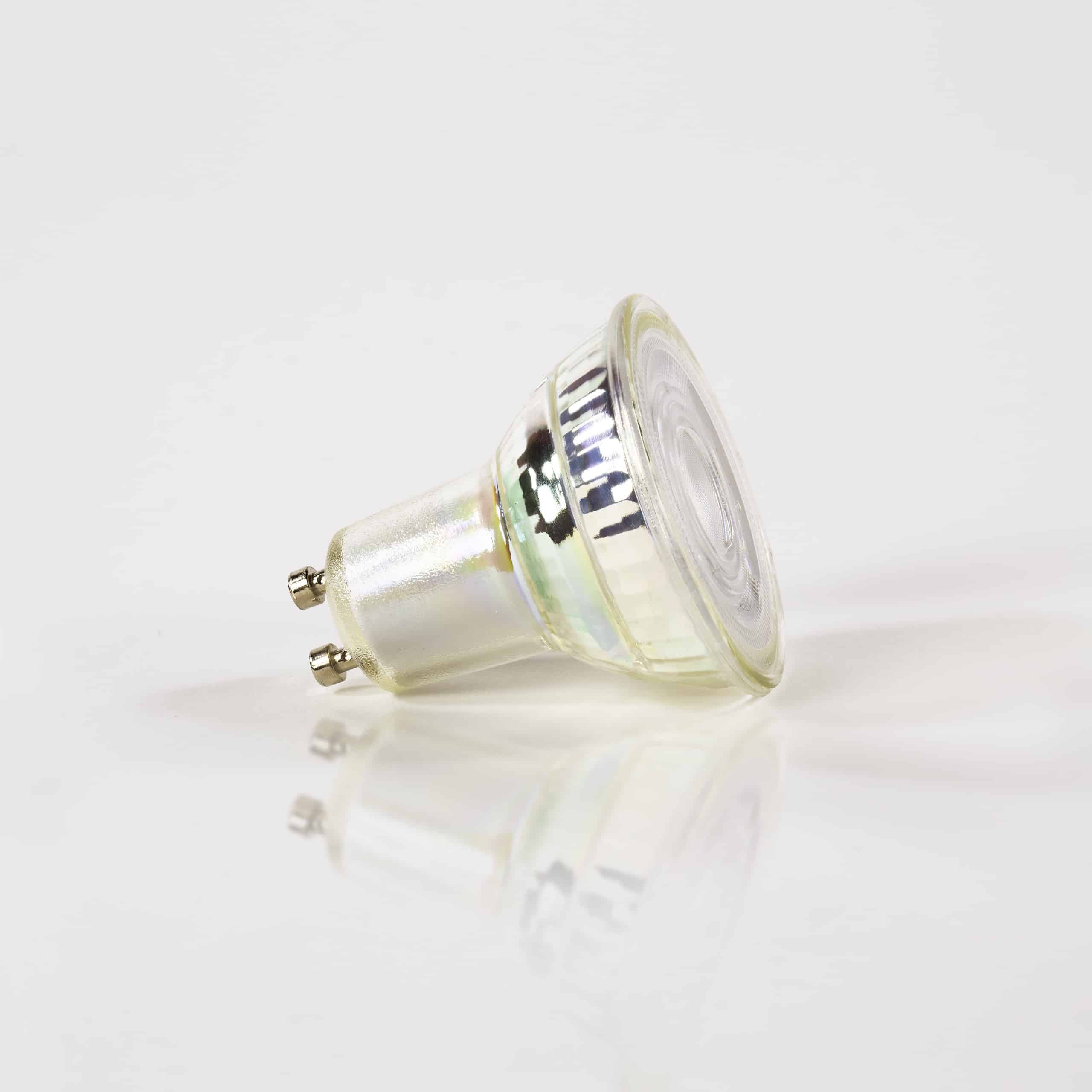 Lichtbron LED GU10 dimbaar / Transparant glas