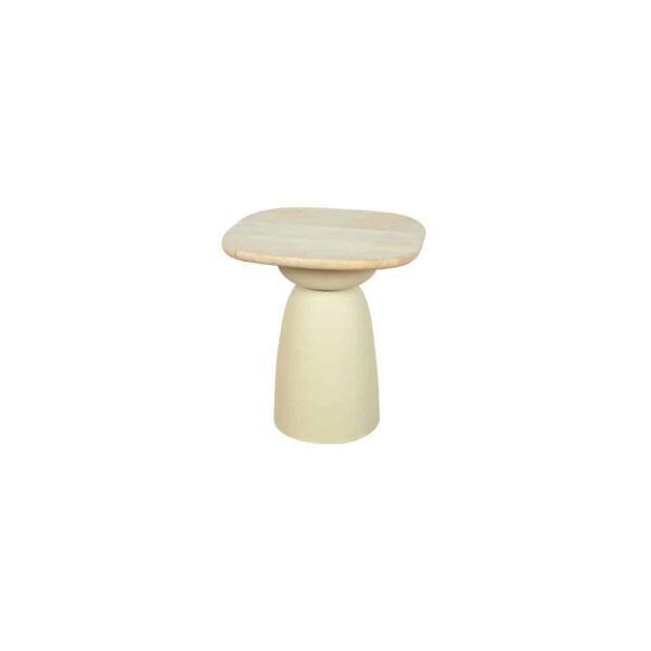 Tower Living bijzettafel Barza 45x45x48 cm mangohout gebroken wit