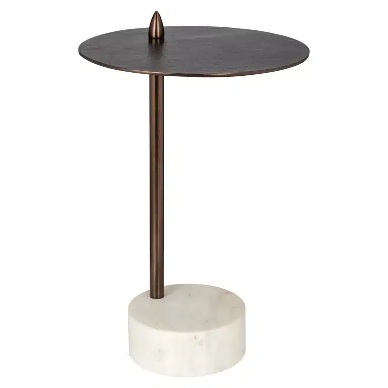 Richmond Interiors bijzettafel Barron 37,5x37,5x54,5 cm marmer