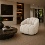 By-Boo draaifauteuil Sogno met arm beige