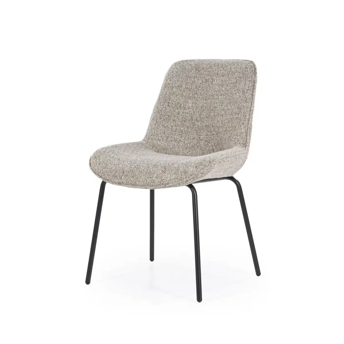 By-Boo eetkamerstoel Base taupe (set van 2)