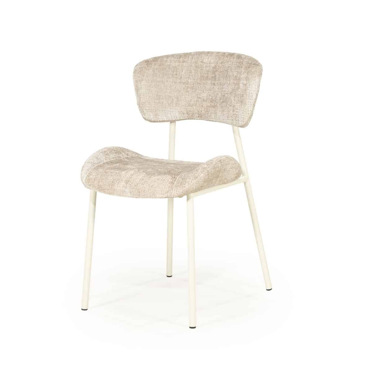 By-Boo eetkamerstoel Dare taupe (set van 2)