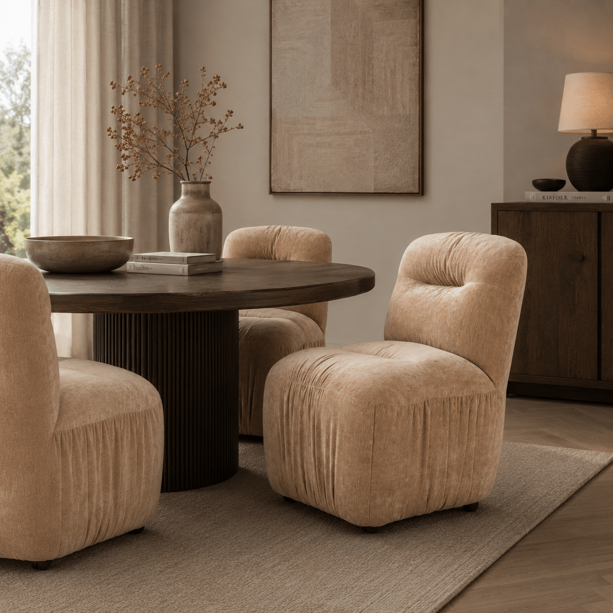 By-Boo eetkamerstoel Nook beige