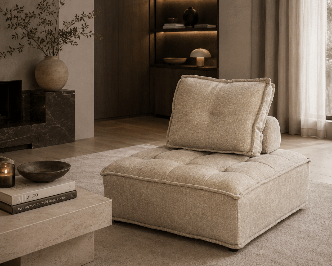 By-Boo fauteuil Hive taupe