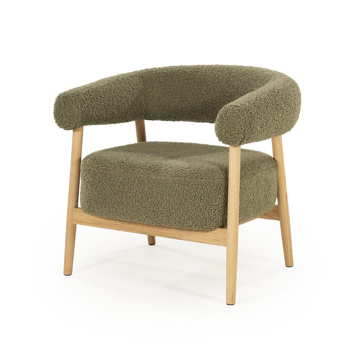 By-Boo fauteuil Mysa met arm groen