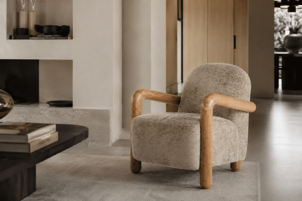 By-Boo fauteuil Retrova met arm taupe