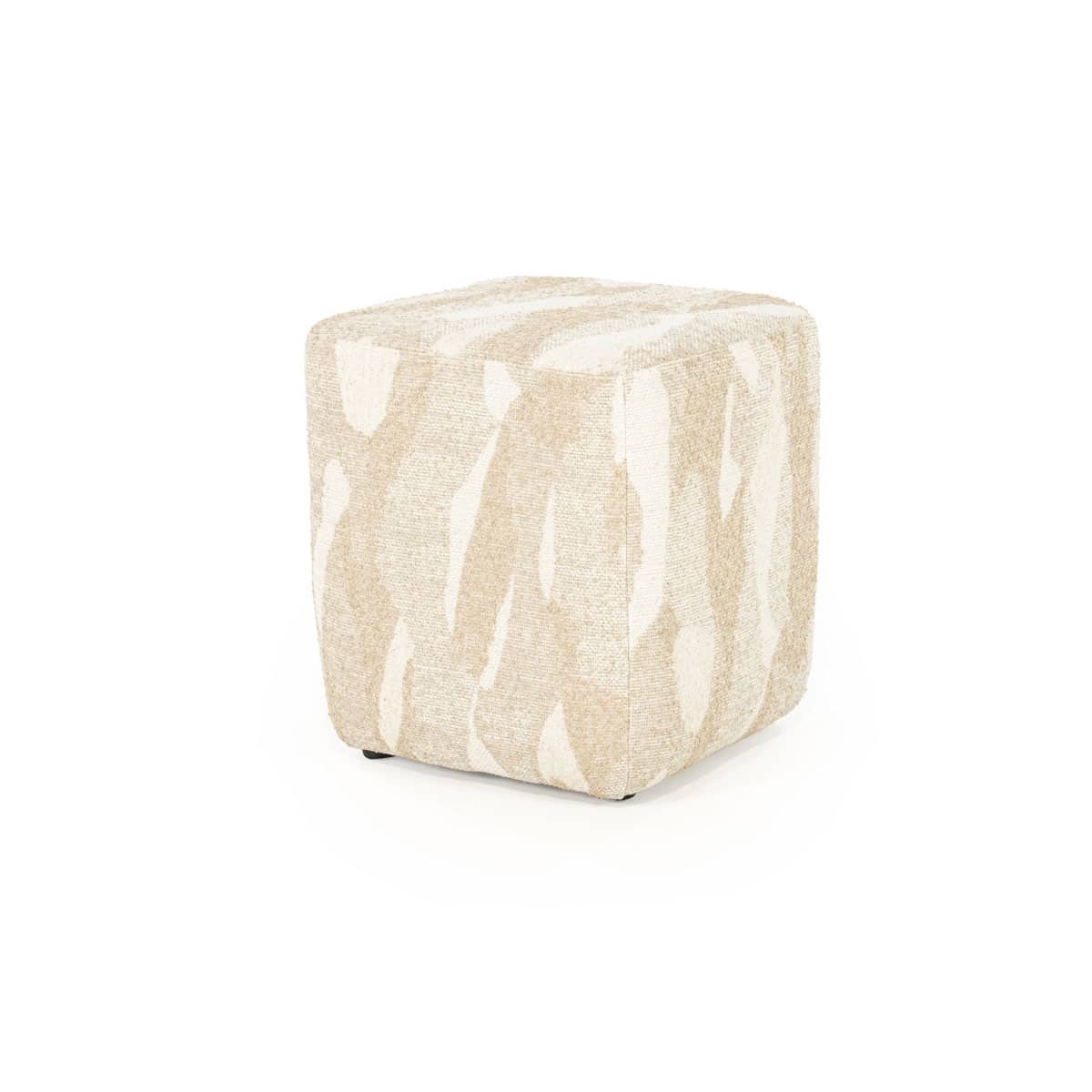 By-Boo poef Rytm klein beige