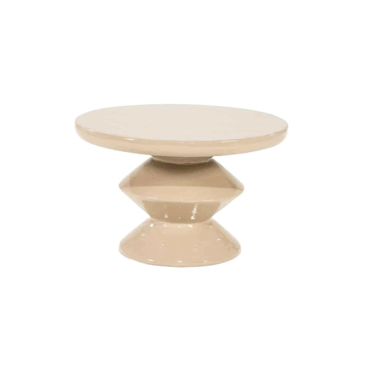 By-Boo salontafel Circolo taupe 60x60x38 cm metaal