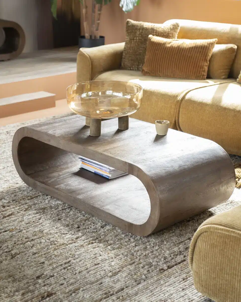 By-Boo salontafel Elora 130x60x40 cm mangohout