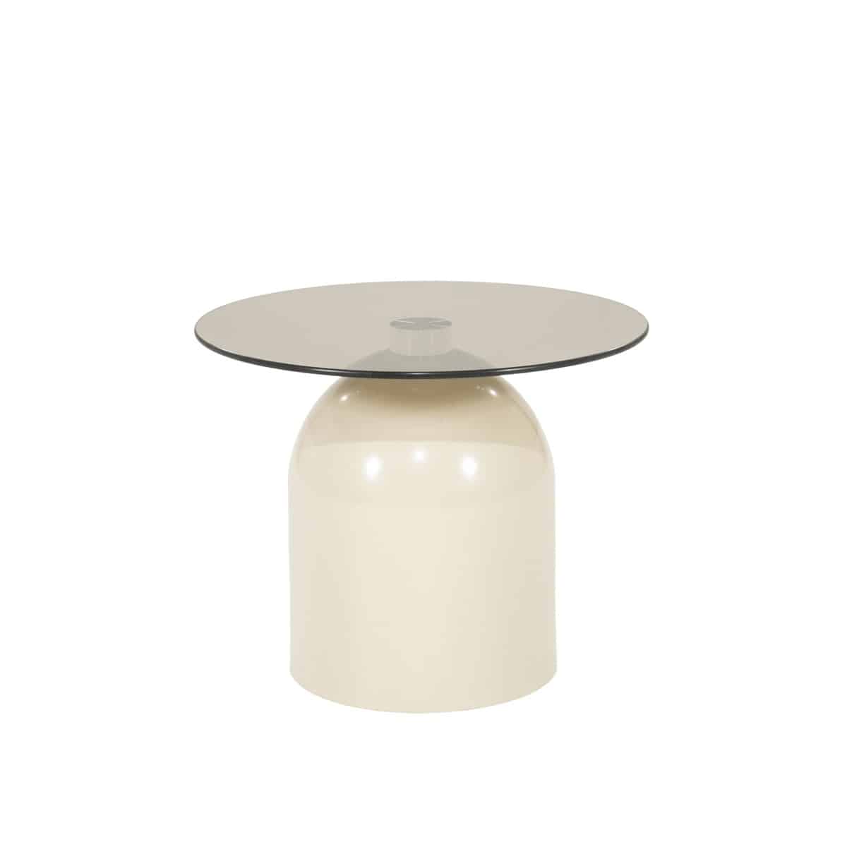 By-Boo salontafel Irona beige 50x50x40 cm glas