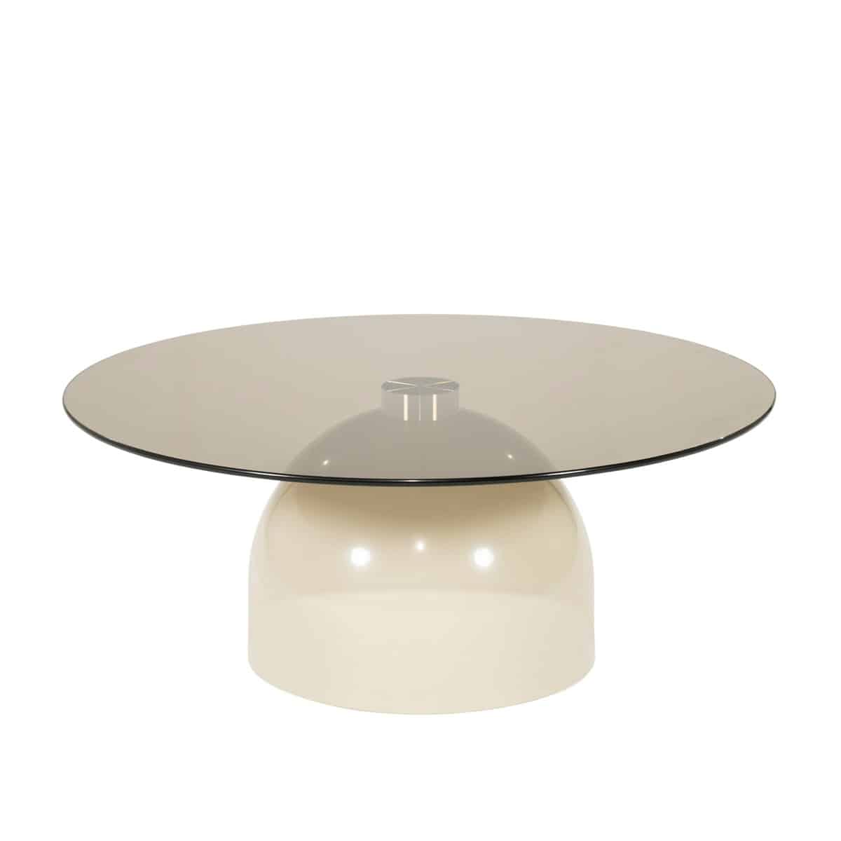 By-Boo salontafel Irona beige 80x80x33 cm glas