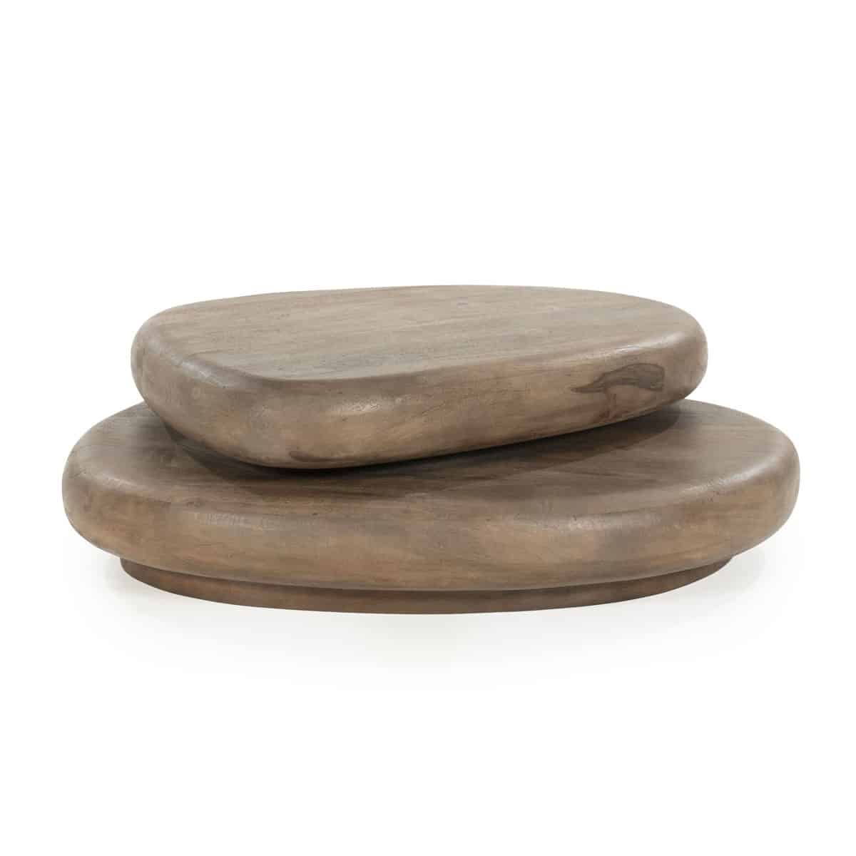 By-Boo salontafel kabo bruin 100x80x27 cm mangohout