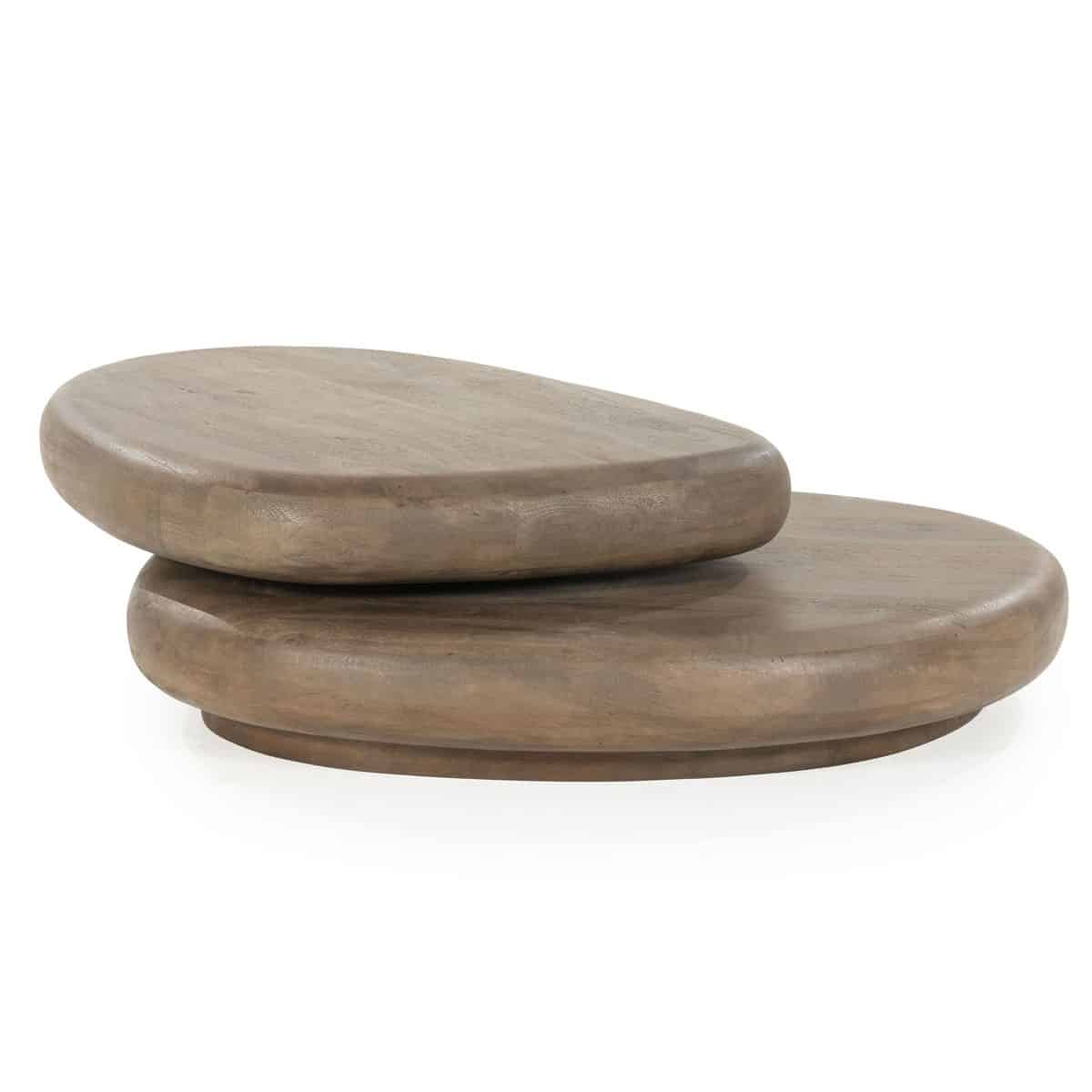 By-Boo salontafel kabo bruin 100x80x27 cm mangohout