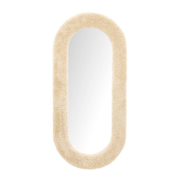 By-Boo spiegel Kiss large 60x5,5x130 cm beige