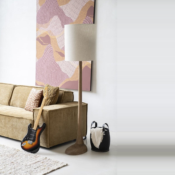 By-Boo vloerlamp 45x45x183,5 cm Rine bruin mangohout