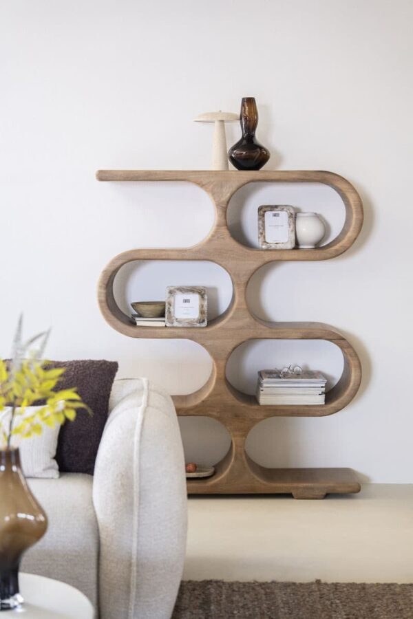 By-Boo wandkast Esu 120x31x150 cm mangohout
