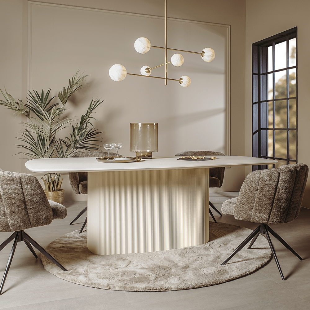 Tower Living eettafel Corbetta 260x120x77 cm mangohout