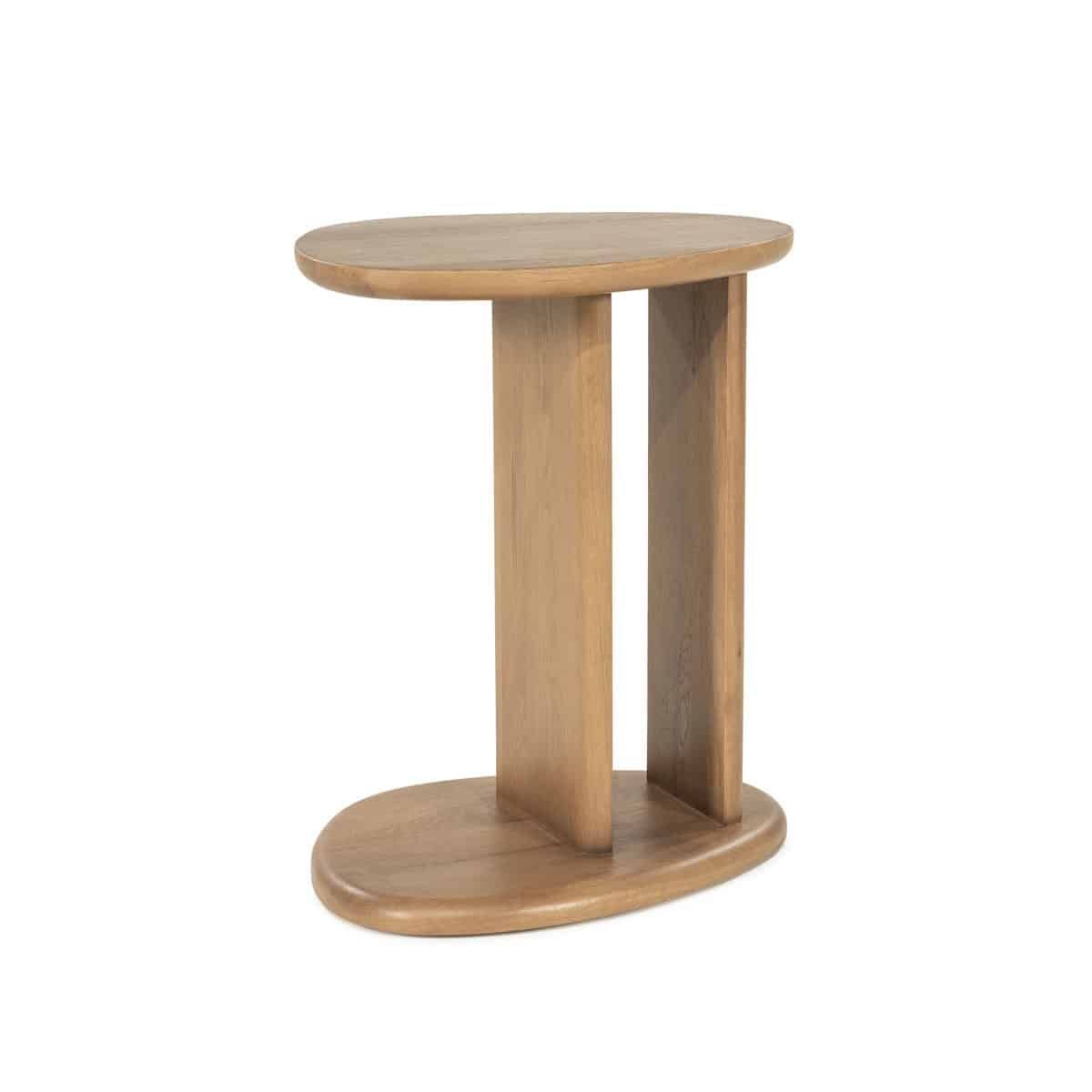 Eleonora bijzettafel Lori 46x35x55 cm lichtbruin eiken