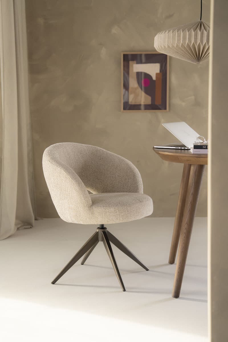 Eleonora eetkamerstoel Alissa beige